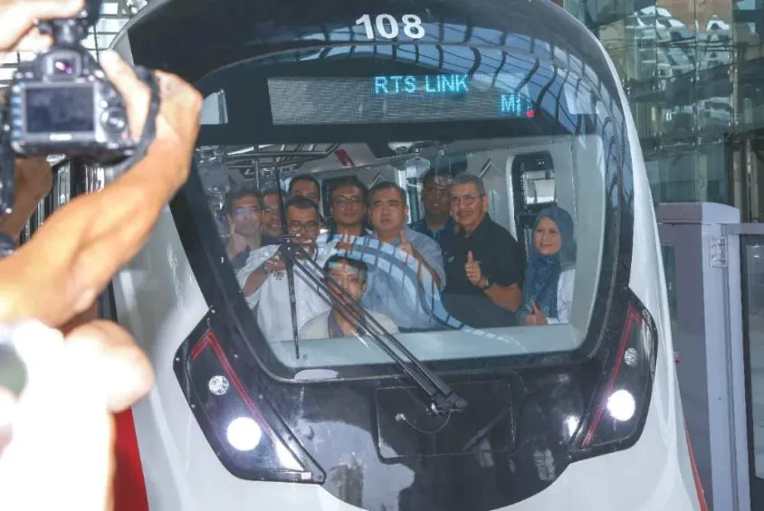 An RTS Link train, ahead of the joint fare announcement